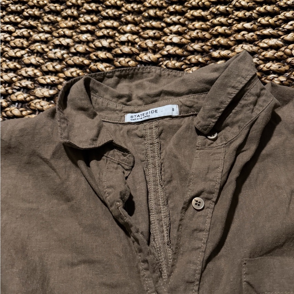 Stateside Linen Oversized Shirt (106) - Picture 5 of 6